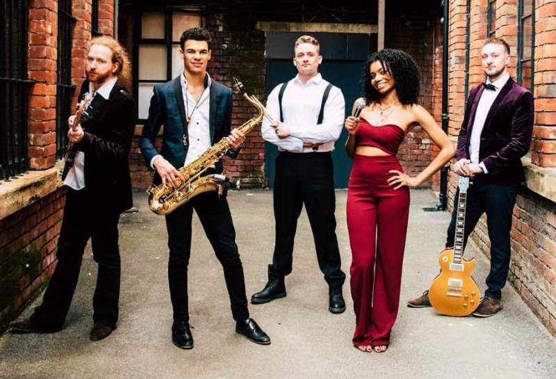 the majestics band with live saxophone